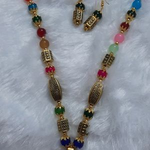 Beautiful Multicolour Necklace Set