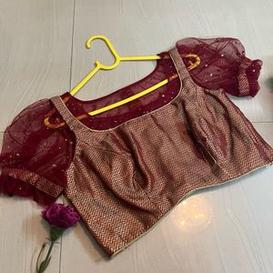 Maroon Designer/ Master Stiching Blouse