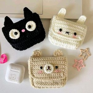 !!RESTOCK!! Crochet Earphone Case Or Pouch