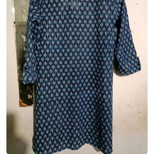 Beautiful Blue Short Kurti