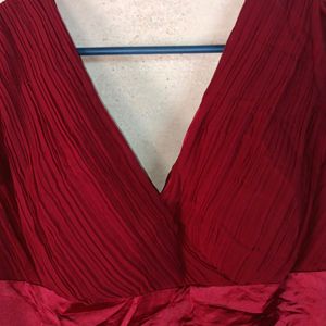 Beautiful Women's Party Dress Gown Maroon Premium