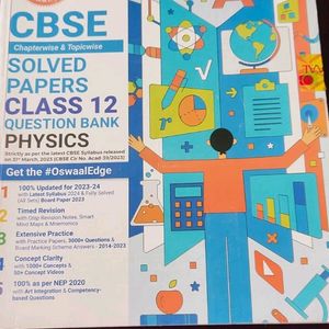 Physics Class 12th Oswaal Book