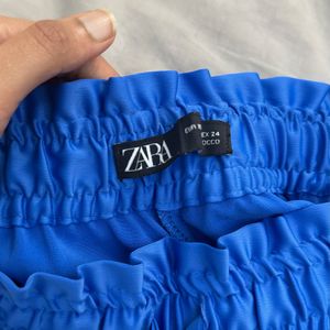 Zara Electric Blue Drawstring Trousers