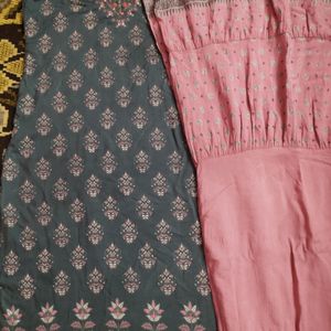 Singal Kurta Peach Colour And Kurti An Sarar Set