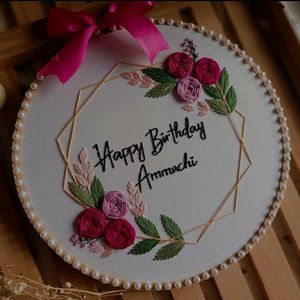 Embroidery Hoop For Birthday