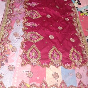 Heavy  Lehenga Saree Net+Velvet