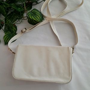 White Classy Sling Bag (Women's)