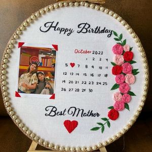 Birthday Embroidery Hoop