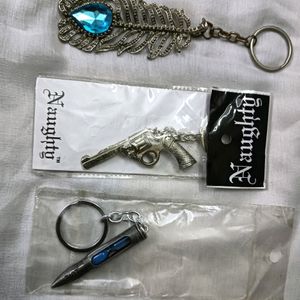 3 Keychains + 1 Refrigerator Magnet