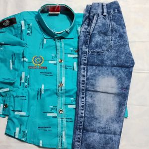 Baby Boy Shirt and Jeans 2-4 Years