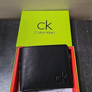 Calvin Klein Leather Wallet ( BLACK )