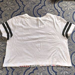 Kook N Keech Printed Women White Crop Top