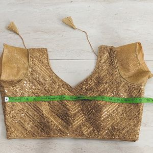 Brand New Fancy Golden Blouse