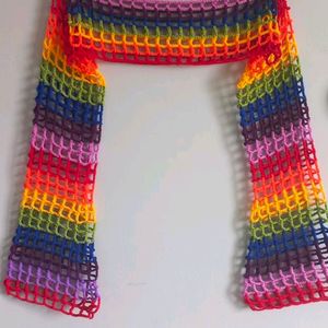 Rainbow 🌈 Crochet Shrug Sleeves