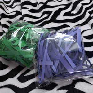 2 Shredded Paper Pouches For Small Business