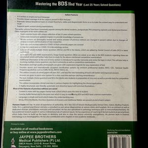 Mastering BDS 2nd Year Dental book- Hemant Gupta