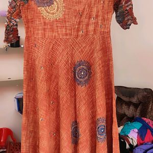 Embroidery Gown Heavy Cotton