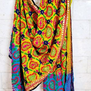 🎈NEW🎈Sequins Multicolour Phulkari Dupatta