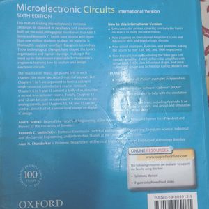 Microelectronics Circuits Book By Oxford!!