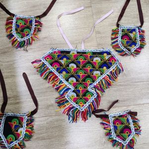 Traditional Cloth Jewellery Set