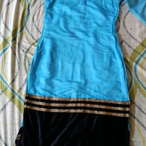 Fantabulous Aqua Blue Kurta