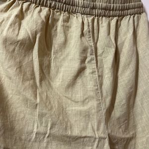 Beige New Ethnic Trousers