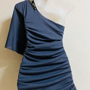 Korean Designer One Shoulder Kaptan Piece