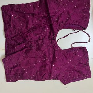 Burgundy Lehenga Blouse N Dupata