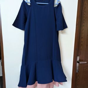 Blue High Low Dress