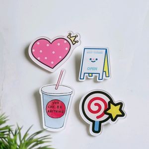 4pcs Kawaii Brooch Pins