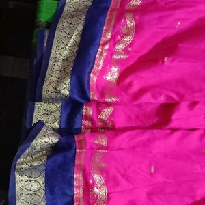 Banarasi silk long frok