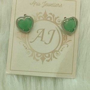 925 Sterling Silver Earrings Wyh Patch