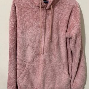 Pink Fur Hoodie