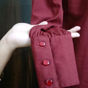 RED WINE COLOUR NEW TUNIC