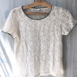 Price Drop!!!Summer Top| Pretty White  Netted Top