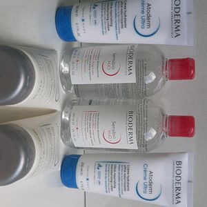 Combo Of Bioderma Facewash, Cream And Remover