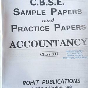 CBSE Class 12 (Accountancy)Solved Practice Papers