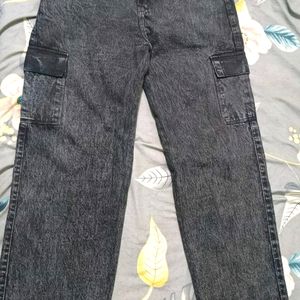 Black Shade Straight Jeans (6 Pocket)