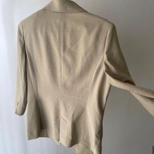 OVERSIZED BEIGE BLAZER FOR WOMEN- L/XL SIZE