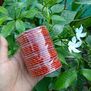 Lac Bangles Red and Golden Colour 💕💕