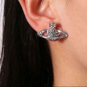 Vivienne Westwood Silver Rhinestone Earrings