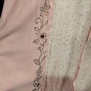 Peach Kurti Set