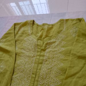 Thread Work Kurti Pant Set