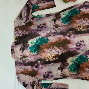 Brand New Long Floral Overcoat 30 Off On Shipping