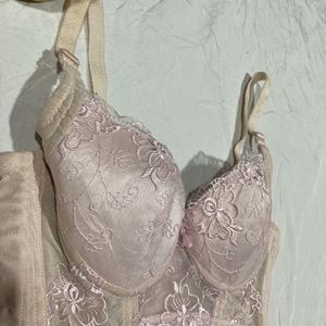 Corset Type Broad Belt Bra Fancy Size 38B