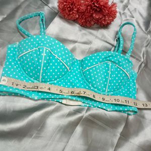 Polka Dot Corset Bra