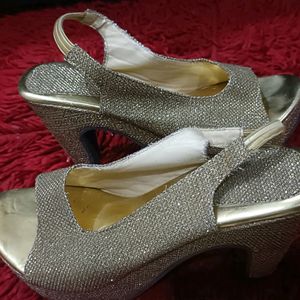 Bollywood Style Golden Heels