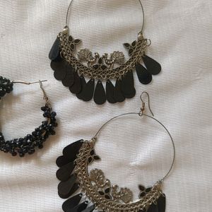 Oxidised Earrings Pair Of 3Set