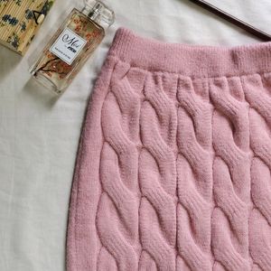 🆕 Twist Detail Cable Knit Pencil Skirt