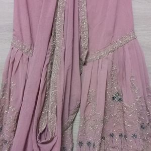 Lavender Heavy Work Gharara